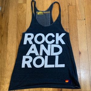 Aviator nation rock n roll tank top like new -s